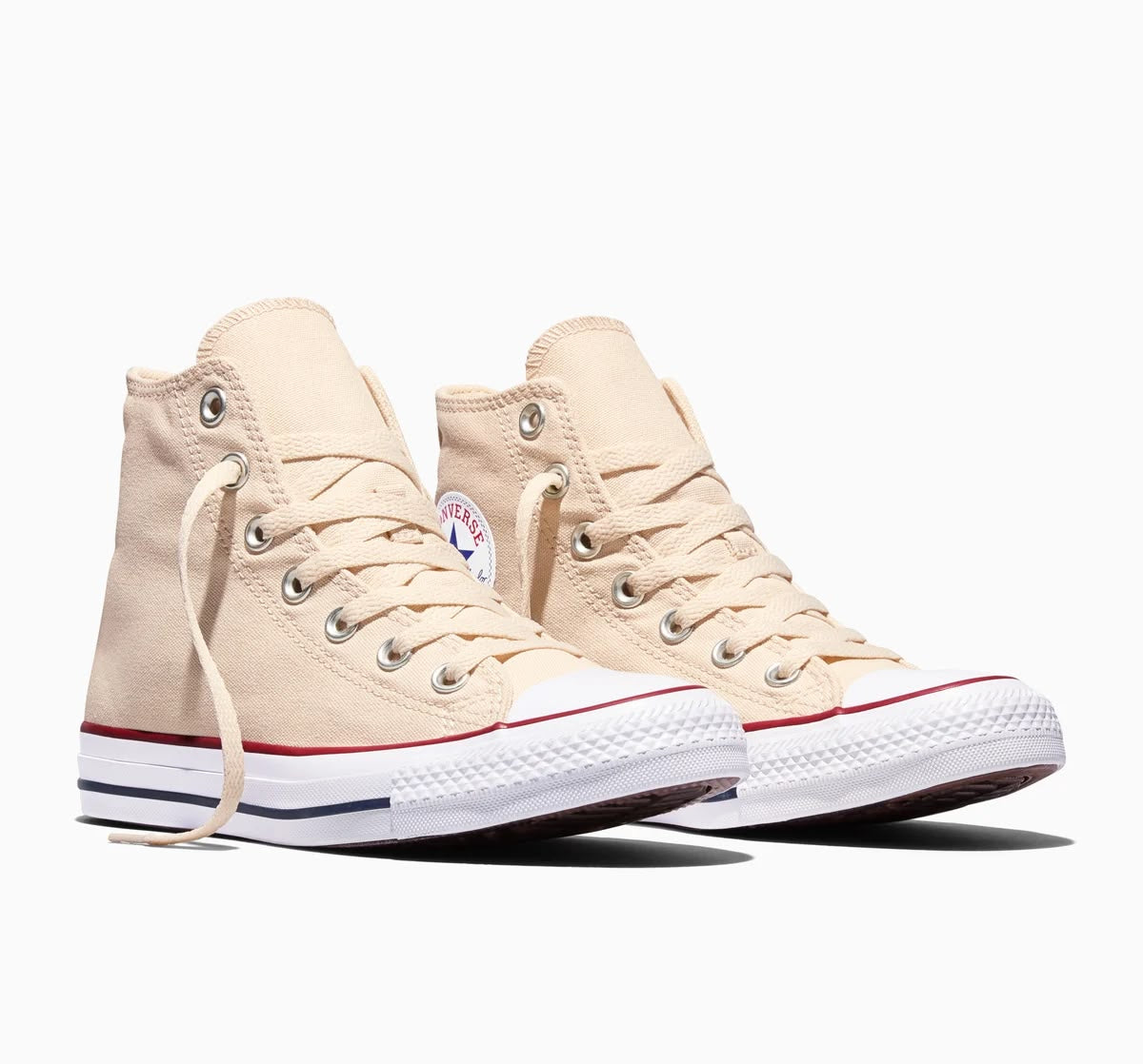 Converse ivory high tops