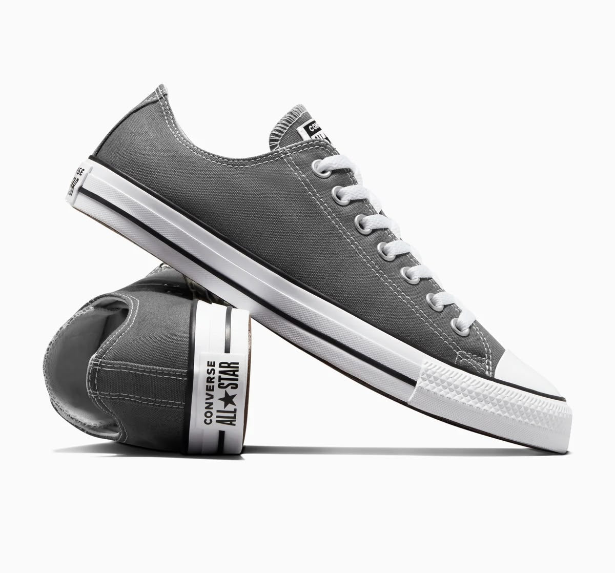 Converse low tops charcoal grey