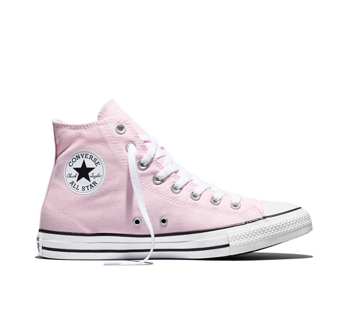 Converse light pink high tops